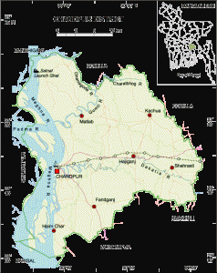 Map of Chandpur