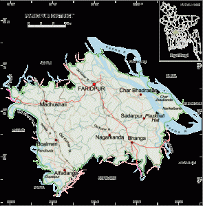 Map of Faridpur