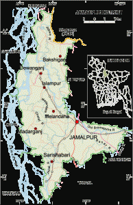 Map of Jamalpur