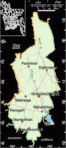 Map of Khagrachari